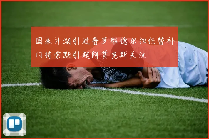 国米计划引进普罗维德尔担任替补门将索默引起阿贾克斯关注